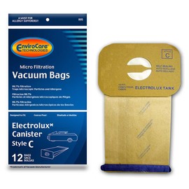 EnviroCare Vacuum Bags for Electrolux Canister - Style C - Generic (Bag of 12)