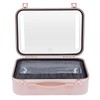Dodoam Cosmetics Storage Case Makeup Organizer Tabletop Suitcases W/LED Lights+Mirror