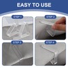 XdealCozyxc 12 Pcs Table Cloth Clips, Transparent Tablecloth Clips for
