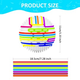 Sensory Activity Ball for Autism & ADHD - 3D Fidget Toy with 16 Strings for Kids & Adults - Stress Relief at Home, School & Travel