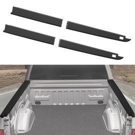 HSUTVXPRO 5.7ft Truck Side Bed Rail Caps for Dodge Ram 1500, Bedrails Covers Top Protectors Molding Cap W/Stake Holes for 2009-2018 Dodge Ram 1500 with 5.7' Bed Accessories, Black