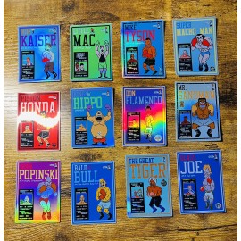 Mike Tysons Punch Out Video Game Fighters Holographic Sticker 15pc Lot