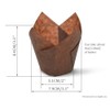 SimpleGood Red Check Medium Size Tulip Baking Cups Cupcake Liners