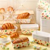Honeydak 100 Sets Paper Baking Pans Bulk Paper Loaf Pans