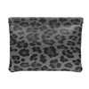 Ksriylm Leopard Leather Small Makeup Pouch for Women,Cosmetic Accessories Organizer,Waterproof