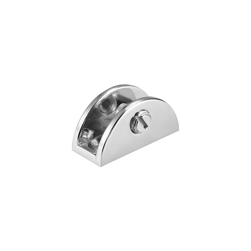 Sourcingmap Glass Shelf Brackets Zinc Alloy Clamp Clip Holder Half