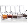 Clear Seasoning Box, 5 Pieces Clear Seasoning Storage Container for