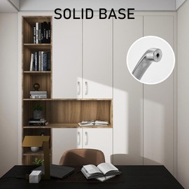 BYH 2pcs Modern Silver Aluminum Alloy Cabinet Pulls, 3.8in Center Hole, Brushed Finish, Arch & Bow Design with Screws, for Drawer Cabinet Door