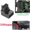 ELFJMZP ATX 8-pin female to 8-pin male 90-degree angle connector