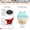Angol Shiold Elongated Toilet Seat Molded Wood Toilet Seat with