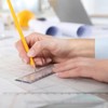 Plastic Ruler, 12 Inch Clear Plastic Ruler, Centimeter, Millimeter and