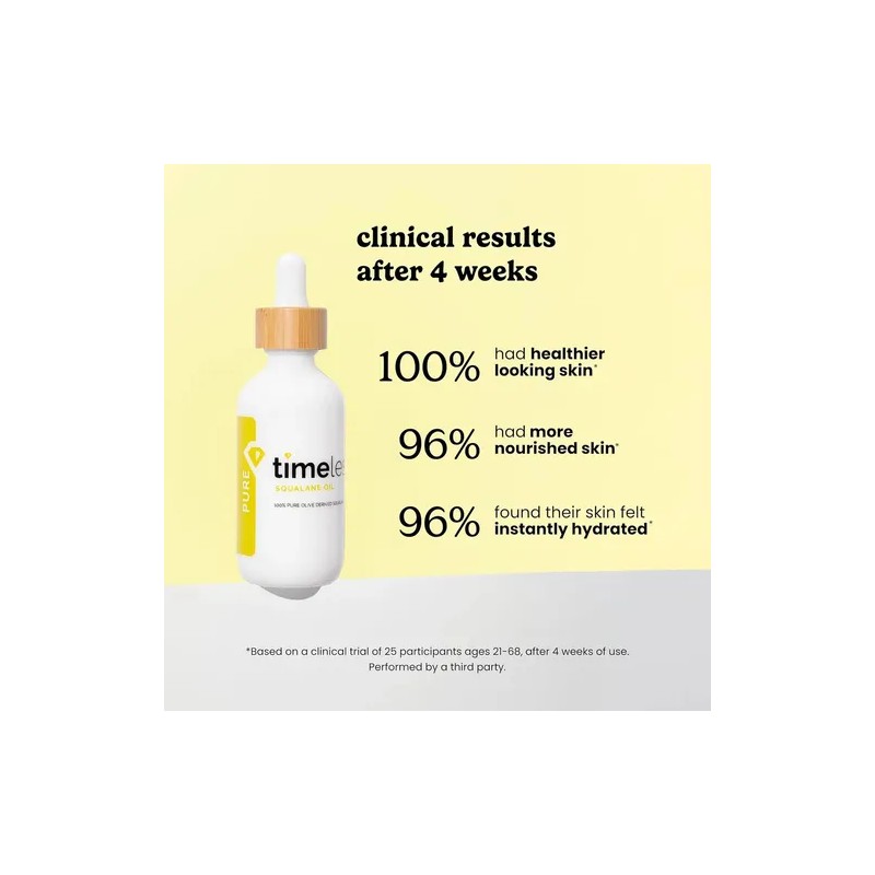 Aceite Escualano 100 Puro Timeless Hidratante Facial 60ml