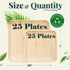 Palm Leaf Plate Bamboo Paper Plates Disposable 10 Inch &