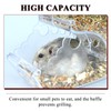 Andiker Automatic Hamster Feeder, 400ml Transparent Acrylic Food Automatic Feeder