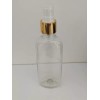 Meliars Botella Pet Oval 125 Ml Con Atomizador Dorado (10