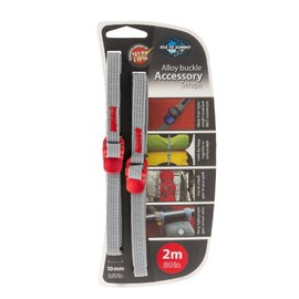 Sea To Summit Alloy Buckle Accessory Straps - Red/Red, 2 m