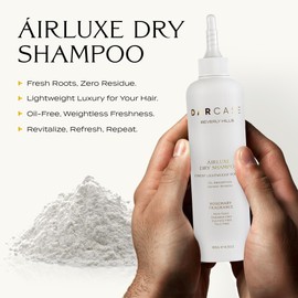 DARCASE Airluxe Dry Shampoo Powder – Non-Aerosol Oil Absorbing & Hair Refreshing Dry Shampoo with Argan Oil, Aloe Vera & Oat Extract – Talc-Free Powder Shampoo for Women & Men – 6.5oz - Rosemary