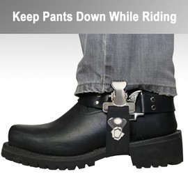 Dream Apparel 2PCS Elastic Boot Straps Adjustable Boot Clips Pant Clips Stirrups Leg Straps for Biker Women Men Motorcycle, Motorcycle Engine Design