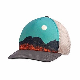 pistil Men's Dusk Trucker Hat, Cinder, Cinder, One Size