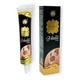 Henna Natural Para Tatuajes Temporales Hashmi 1 Tubito Color Negro