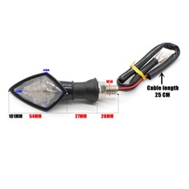 SFONIA 4pcs Motorcycle Indicator Light 12V 10LED Indicator Lights Motorcycle Indicator Light Waterproof Universal Scooter Quad Cruiser Off Road