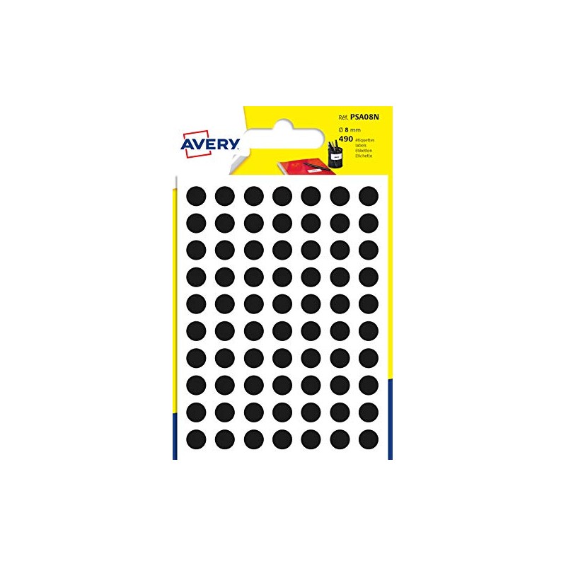 490 N/A 8mm Black Marking Dots