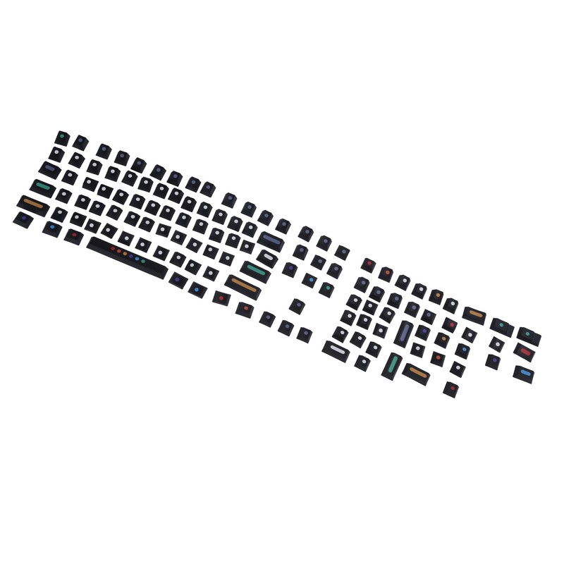 Dot Keycap Dye Sublimation Mechanical Keyboard Compatible with 61/64/68/87/96/104/108Black