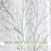 FMFUNCTEX Linen Semi Sheer Curtains for Bedroom, Sage Green White