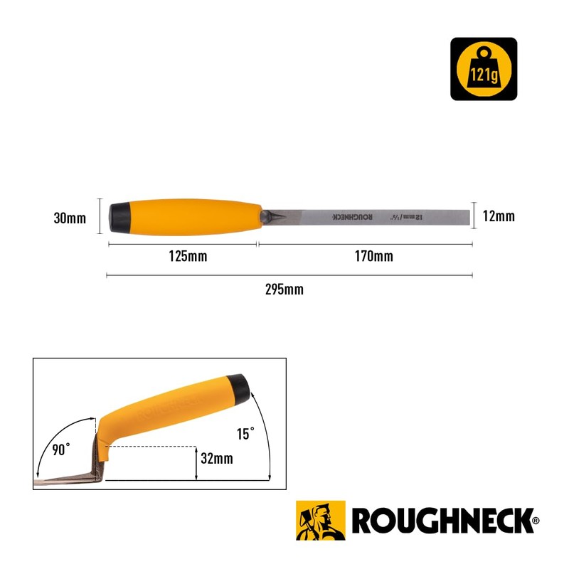 ROUGHNECK® ROU51046 CRV Steel Tuck Pointer - ½x6¾" (12x170mm)