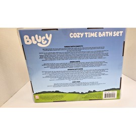 Bluey Cozy Time Bath Set 6pc Hair towel-Bubble Bath-Rainbow Bath Bomb -Bath Wash