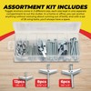 Qualihome Spring Toggle Bolt Anchor Assortment Kit - Includes Sizes