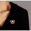 tanxuan Wheat Ears Star Alloy Brooch for Women Men Badge