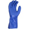 Blue PVC Rubber Heavy Duty Chemical Resistant Gauntlet 35" Long