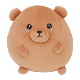 Brown Bear Plush Toy Soft Plush Cute Warm Skin Friendly Glossy Cute Brown Bear Stuffed Bear for Bedroom Office Kids