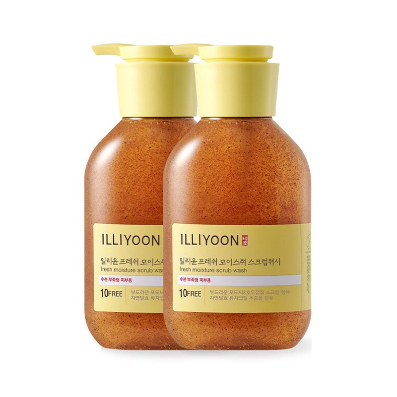 Illyun Fresh Moisture Scrub Wash 400ml*2 Set