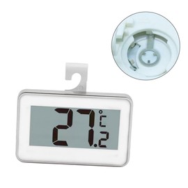SHOWERORO High Precision LCD Refrigerator Thermometer with Digital Display Accurate Electronic Temperature Monitor for Food Storage Easy to Install Hook Design for Home Kitchen Fridge Use