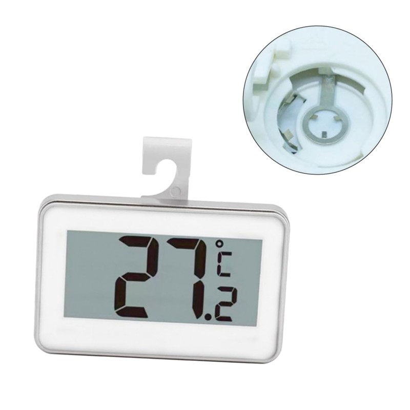 SHOWERORO High Precision LCD Refrigerator Thermometer with Digital Display Accurate