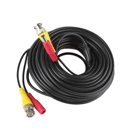 Auroh 4 Pack 5M / 16 feet BNC Video Power Cable 2-in-1 Pre-made Black Security Camera CCTV Cable for HD Surveillance Camera and DVR System Installation