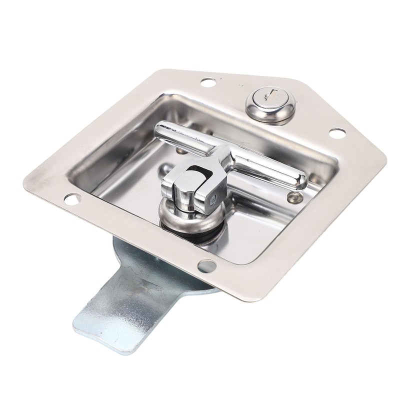 Flush Mount Lock Stainless Steel Toolbox Latch with 2pcs Key