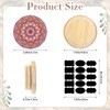 CONEHOY 14 Pcs Yogurt Jar Lids with Silicone Sealing Rings
