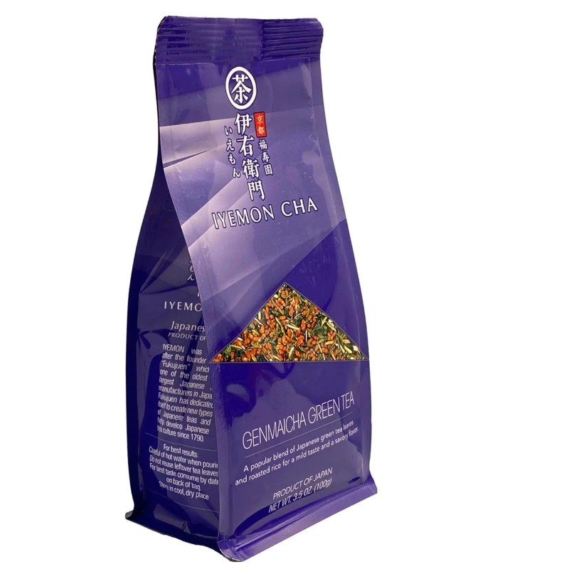 IYEMON Genmaicha Green Tea 100g/3.5oz - Product of Japan