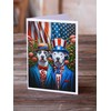 Caroline's Treasures All American Pit Bull Terrier Greeting Cards Pack