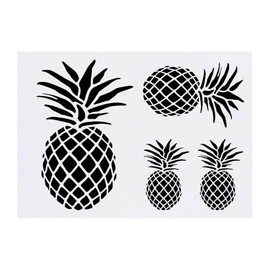 Azeeda 4 x 'Stilisierte Ananas' Temporäre Tattoos - Wasserfest, Hautfreundlich & Ungiftig · Transfers in Verschiedenen Größen (TO00076046)