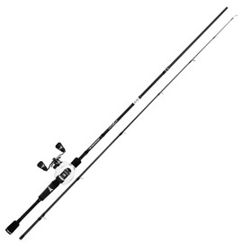 KastKing Crixus Fishing Rod and Reel Combo, Baitcasting, 6ft 6in, Med Heavy, Left Handed,2pcs