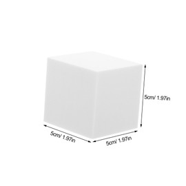 DOITOOL 6pcs Blank Foam Blocks Craft Foam Cubes for DIY Projects Painting Home Decor Easter Party School Model Making