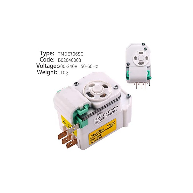Refrigerator Freezer Defrost Timer Replacement TMDE706SC