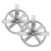 Zerodeko Washing Line Pole Rope Pulley 2pcs Clothesline Pulley for