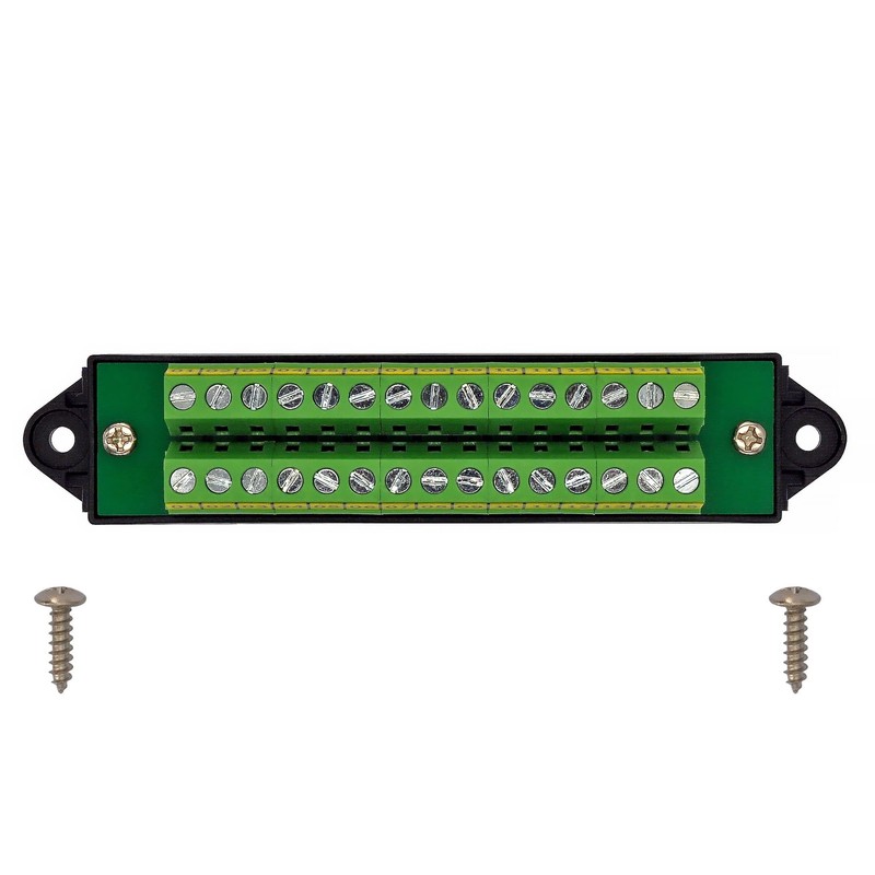 16Amp 300V 15x2 Position Terminal Block Distribution Module. OONO D-1658GP