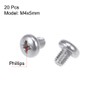 uxcell M4x5mm Machine Screws Pan Phillips Cross Head Screw 304