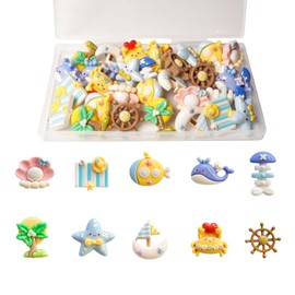 30 PCS Sea Fridge Magnets Refrigerator Magnets Cute Sea Themed Magnetic Stickers for Kitchen Decor Locker and Whiteboard